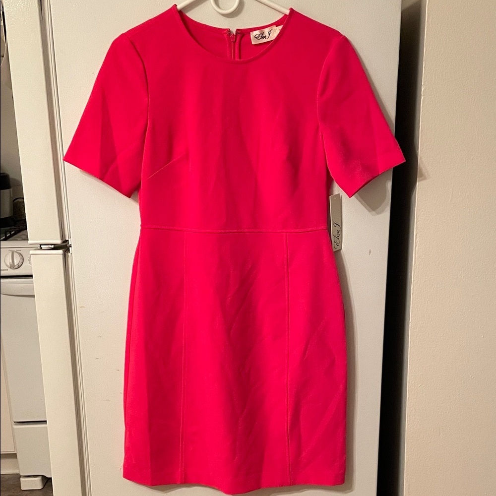 Eliza J NWT $148‎ Size 6 Vibrant Pink Dress